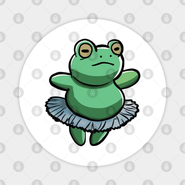 Frog Ballerina Magnet by FallenClock